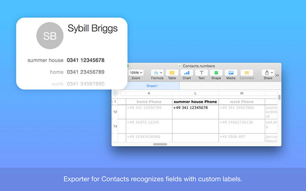 Exporter for Contacts